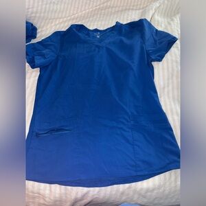 Blue Women's Scrub Top & Joggers